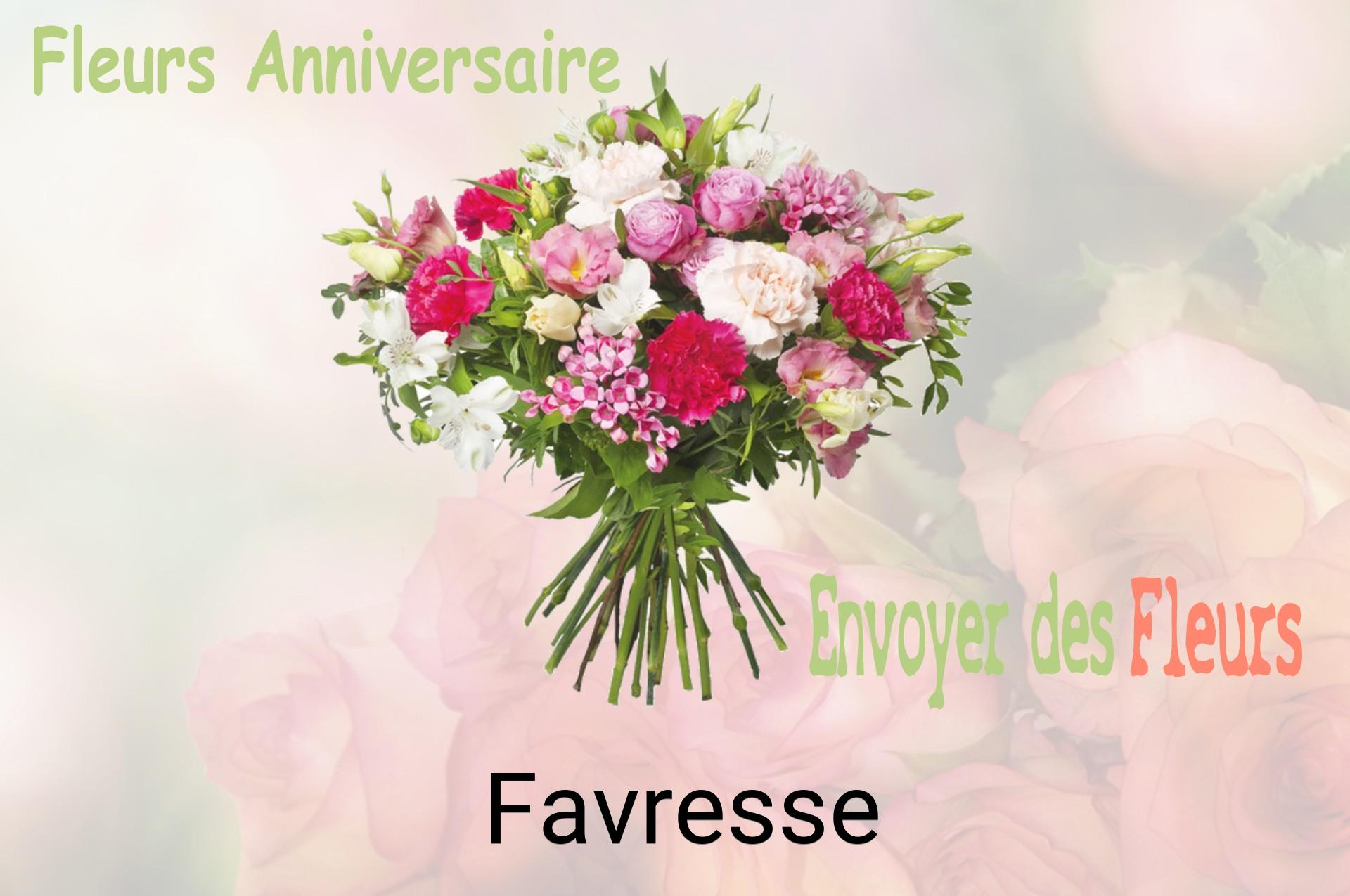 Bouquet de fleurs d’anniversaire livré à Favresse